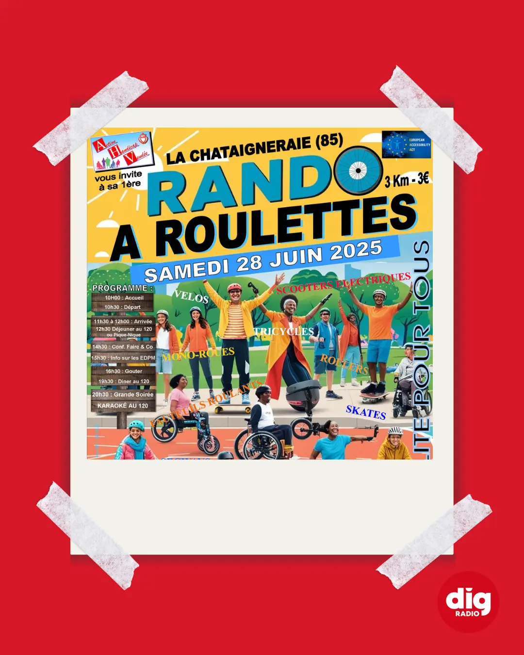 Rando à Roulettes – Samedi 28 juin