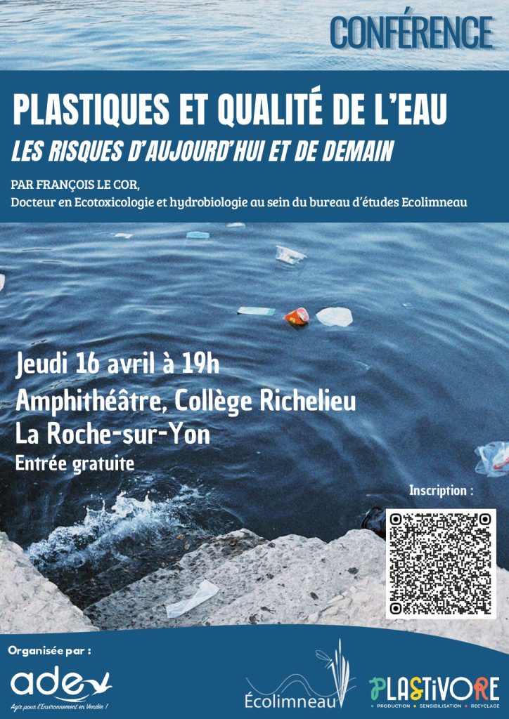 A la Roche-sur-Yon, une conférence autour du plastique et de l’eau