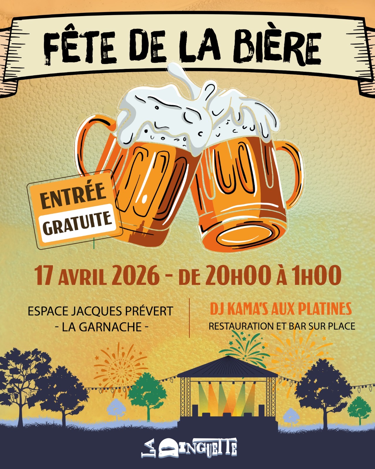Fête de la bière le  17 Avril à la Garnache !