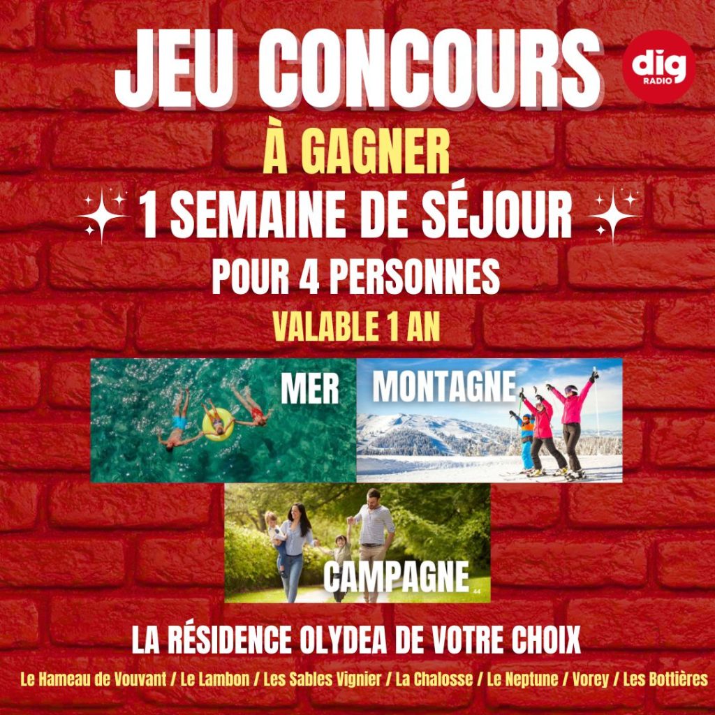 Jeu concours Séjour Olydea