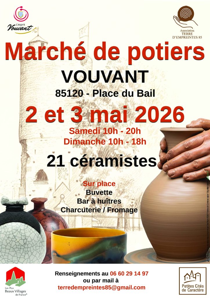 1ère édition du marché de potiers de Vouvant 85120