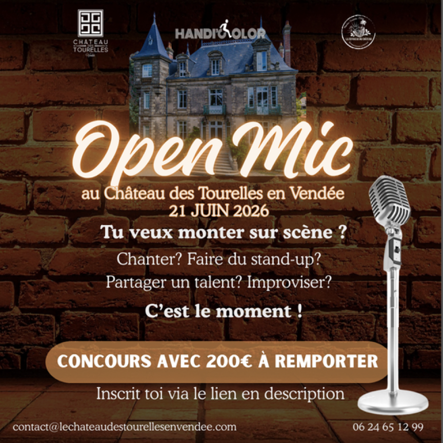 Vous chantez ? Le 21 juin, un château vendéen ouvre sa scène et met 200 euros en jeu.