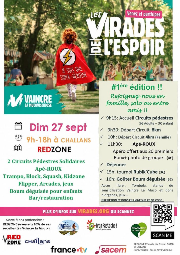 Virade de l&rsquo;Espoir, Challans, 27 septembre