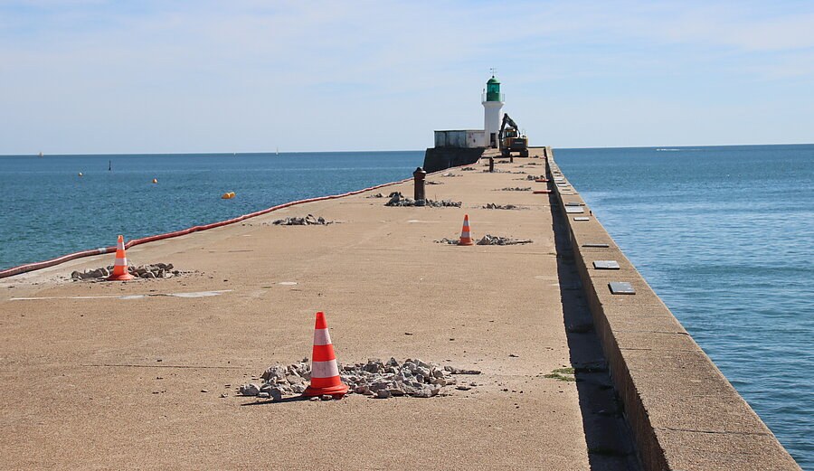La petite jetée des Sables-d&rsquo;Olonne ferme pour deux ans de chantier
